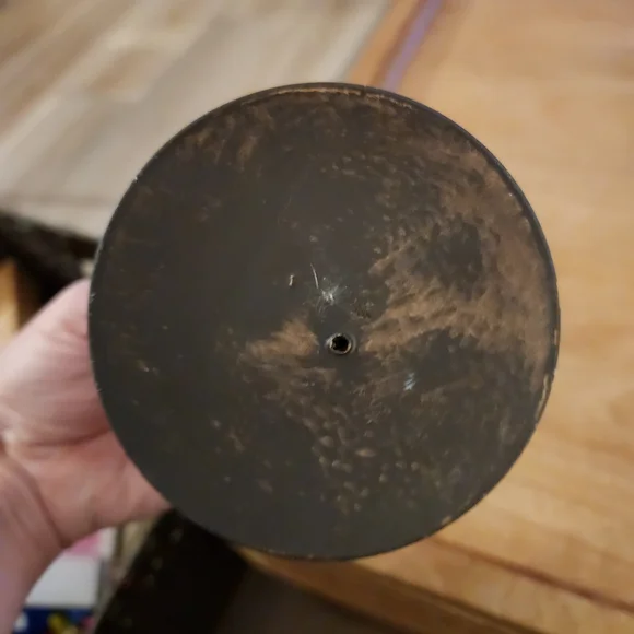 Beaded Candle Holder with Brown and Clear Accents - Picture 3 of 10